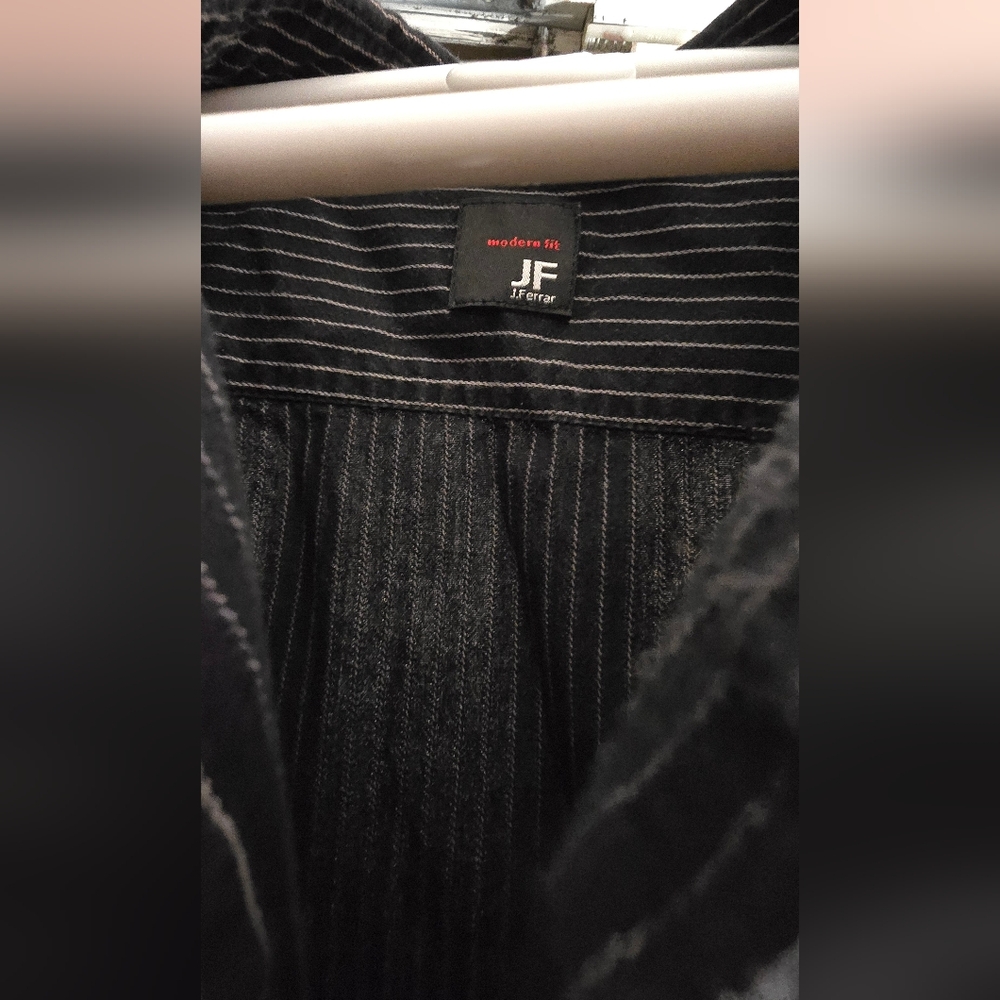 JF Ferrar Black Pinstripe shirt